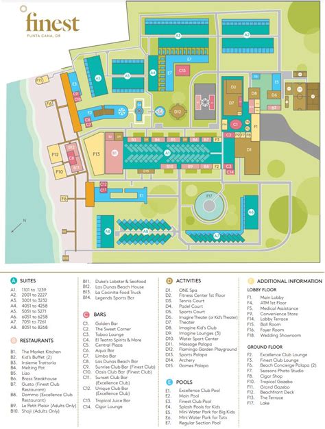 Resort Map Finest Punta Cana By Excellence Collection Punta Cana D R Riset