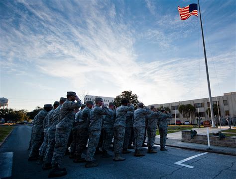 Retreat Reveille Customs And Courtesies Eglin Air Force Base Display