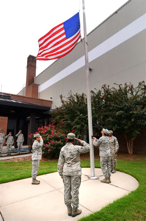 Reveille And Retreat At Travis Afb