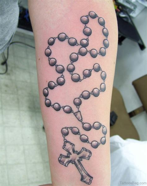 Rosary Arm Tattoo Style