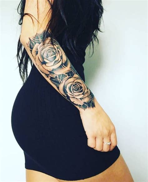 Rose Sleeve Tattoo Ideas