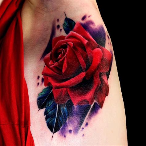 Rose Tattoo Realistic Styles