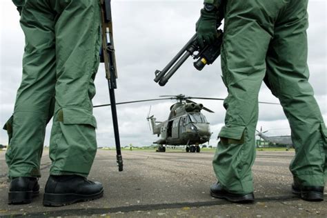 Royal Air Force Puma Helicopters And Sniper Teams Olympic Security