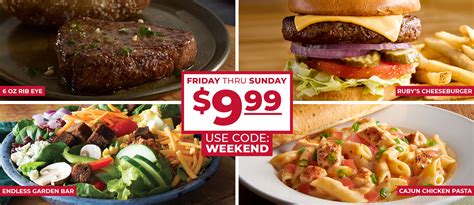 Ruby Tuesday Menu Specials