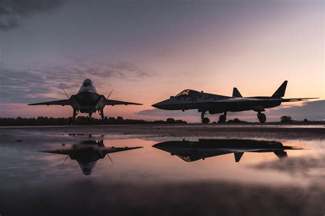 Russia S Two Next Generation Fighter Jets Come Face To Face For The