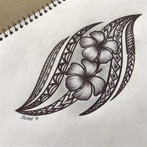 Samoan Flower Tattoo Ideas