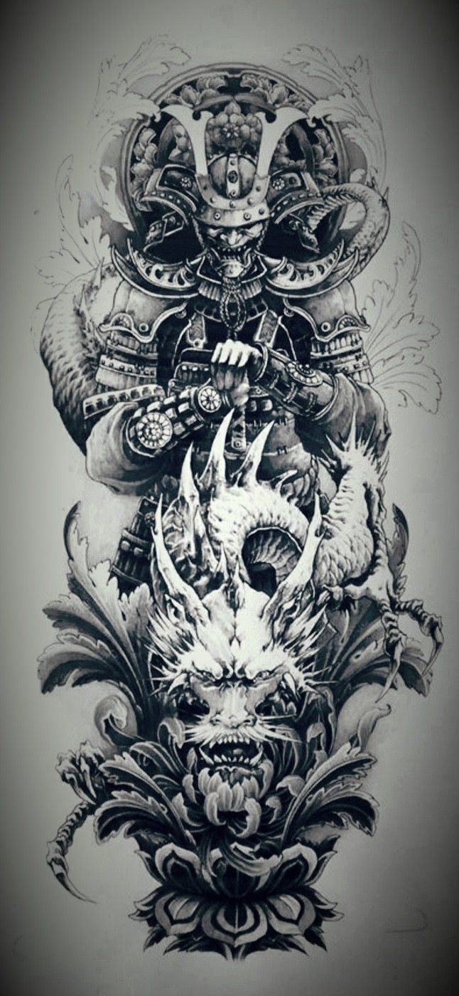 Samurai Sleeve Tattoo Art