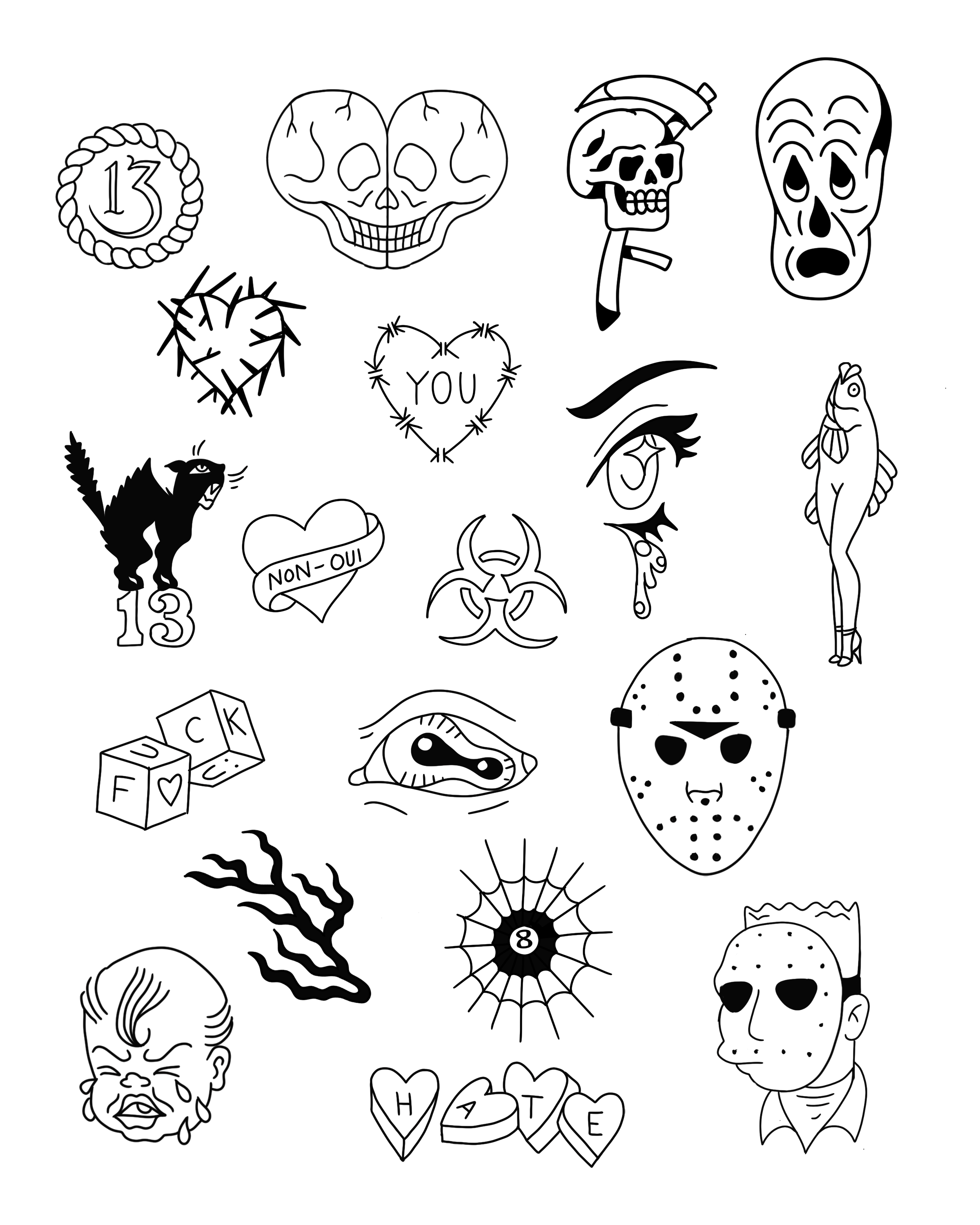 Scary Friday 13Th Tattoos