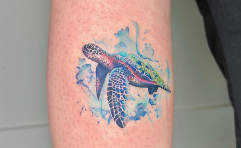 Sea Turtle Done In Maui Inspiration For Mom Turtle Tattoo Turtle