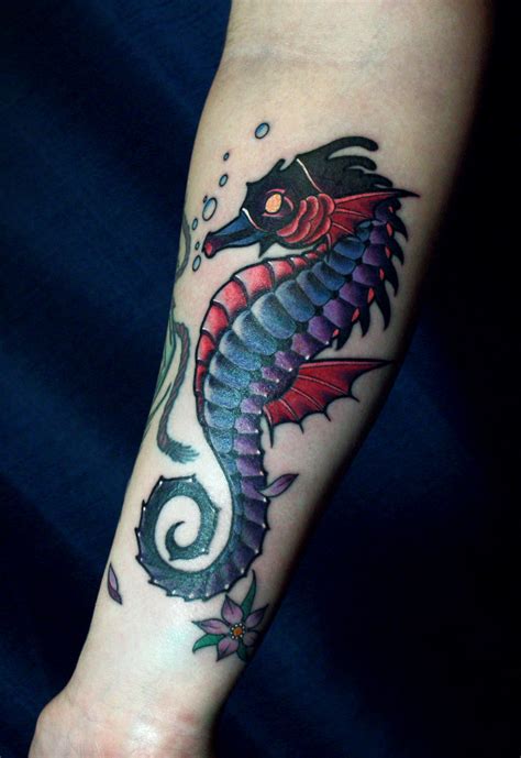 Seahorse Tattoo By Steven Natali At Sacred Soul Tattoo Seattle Wa