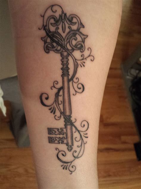 Skeleton Key Tattoo I Designed Skeleton Key Tattoo Key Tattoo Tattoos