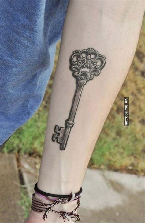 Skeleton Key Tattoo On The Sleeve 30 Most Amazing Key Tattoos 8531