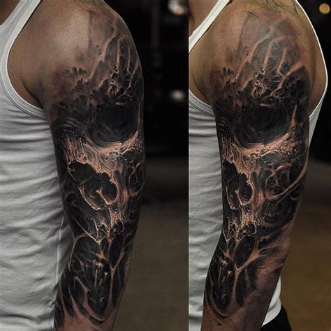 Skull Sleeve Tattoo Ideas