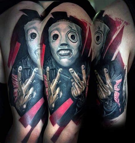 Slipknot Tattoo 50 Slipknot Tattoos For Men Heavy Metal Band Design