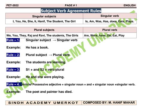 Solution Subject Verb Agreement Rules Studypool