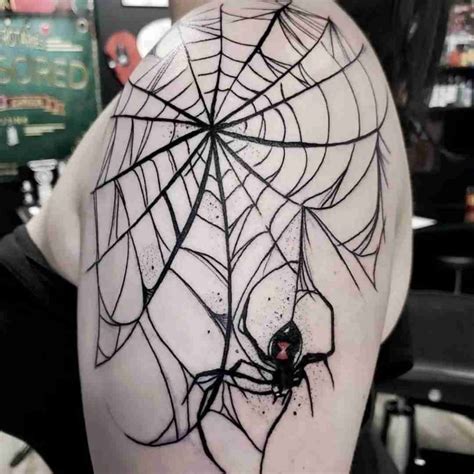 Spider Tattoo On Shoulder Web Tattoo Spider Web Tattoo Spider Tattoo