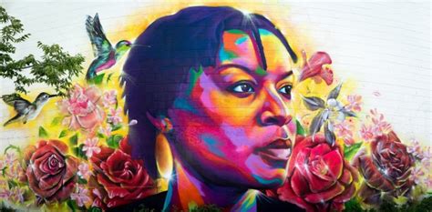 Spray Their Name Artists Commemorate Sandra Bland With Dairy Arts Center Mural Boulder Daily