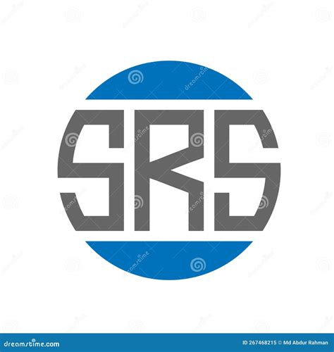 Srs Letter Logo Design On White Background Srs Creative Circle Letter