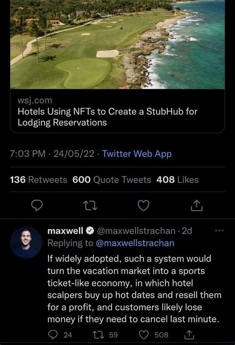 Stay Away From Nft Hotels Using Nfts To Create A Stubhub For Lodging