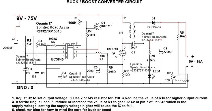 Step Up Converter Circuit