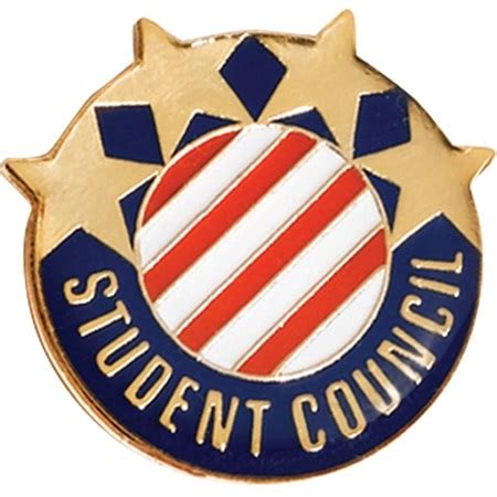 Student Council Award Pin Stars Stripes Anderson S