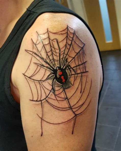 Stunning Black Widow Tattoos