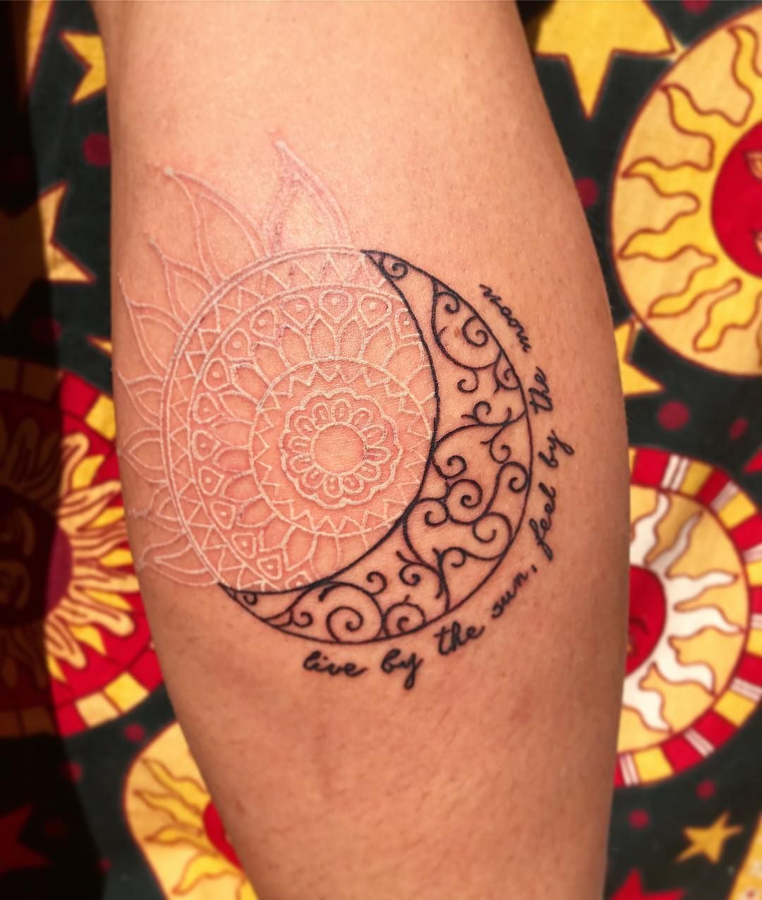 Sun Moon Tattoo Small Ideas