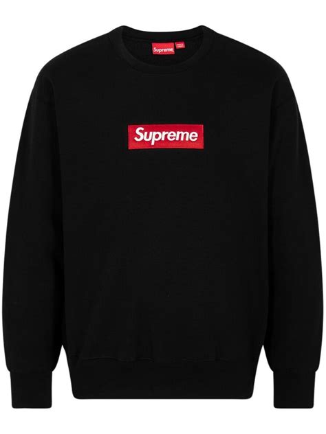 Supreme Box Logo Crewneck Sweatshirt Black Farfetch