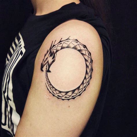 Symbolic Ouroboros Tattoos