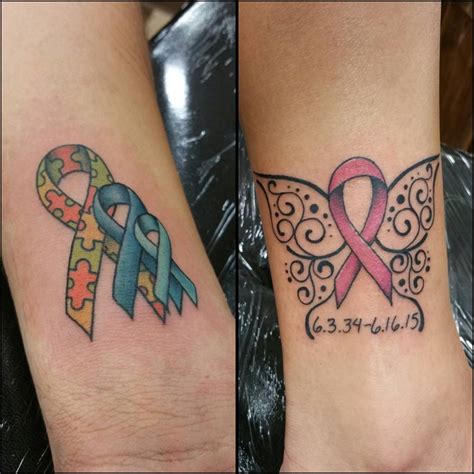 Tattoo Cancer Ribbon Designs