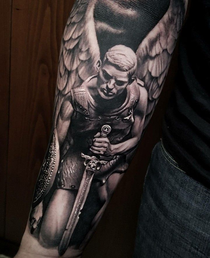 Tattoo Designs Of Guardian Angels