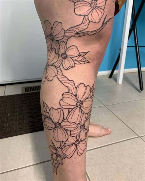 Tattoo Dogwood Flower Art