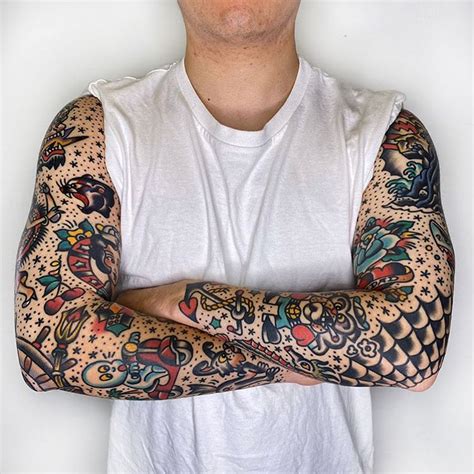 Tattoo Filler Traditional Tattoo Sleeve Sailor Jerry Tattoos Tattoo