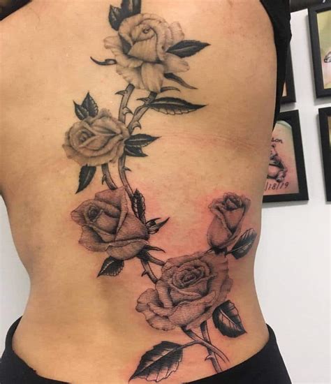 Tattoo Rose On Vine