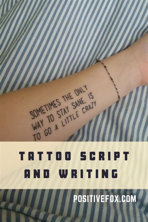 Tattoo Script And Writing 5 Tips For Successful Script Tattoos