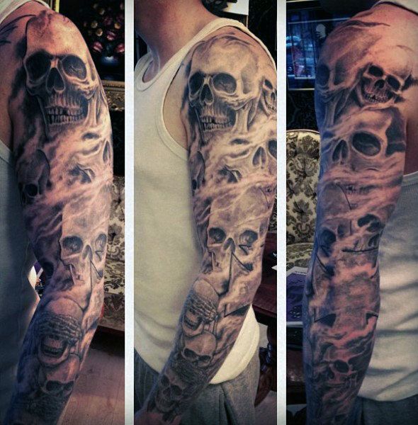 Tattoo Skull Sleeve Art