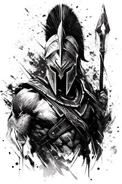 Tattoo Spartan Warrior Art