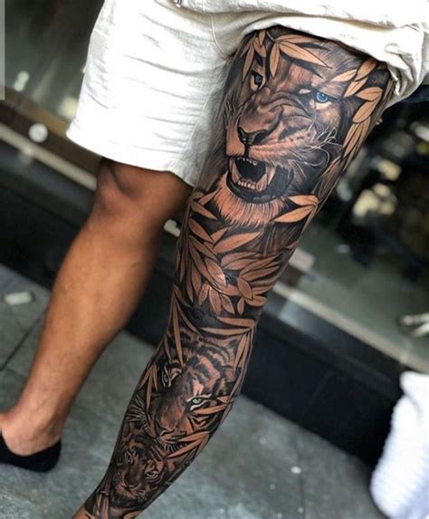 Tattoos On Thigh Leg For Men