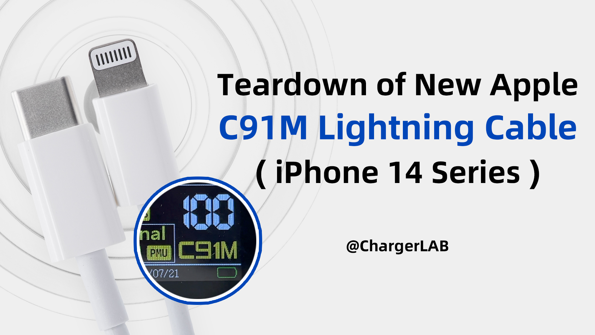 Teardown Of Apple C91m Lightning To Usb C Cable For Iphone 14 Series