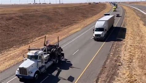 Texas Trucker Convoy Rolls On