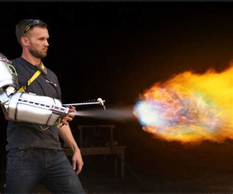 The Arm Mounted Taser Flamethrower