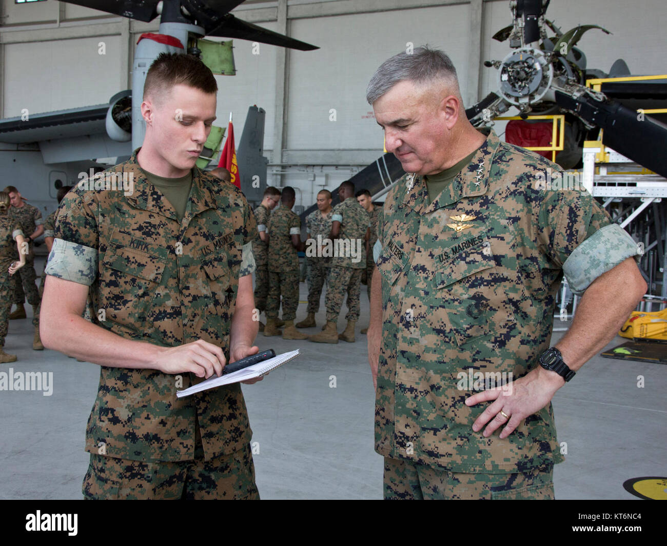 The Assistant Commandant Of The Marine Corps Gen Glenn M Walters