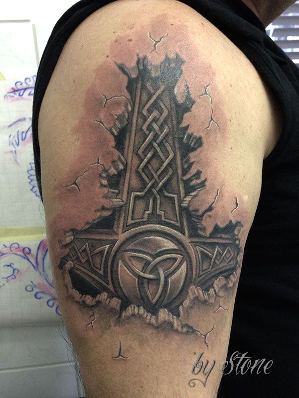 The Hammer Of Thor Celtic Tattoos Viking Tattoos Viking Tattoo Symbol