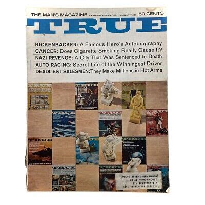 The Man Amp 39 S True Magazine January 1968 Rickenbacker Hero Amp 39 S Autobiography Ebay