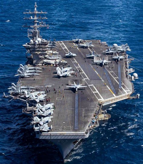 The Nimitz Class Aircraft Carrier Uss Dwight D Eisenhower Cvn 69 U S