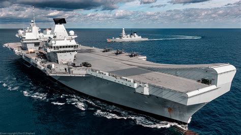 The Royal Navy Aircraft Carrier And Flagship Hms Queen Elizabeth