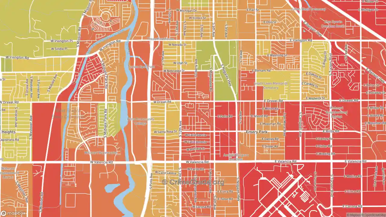 The Safest And Most Dangerous Places In Sunnyside Tucson Az Crime