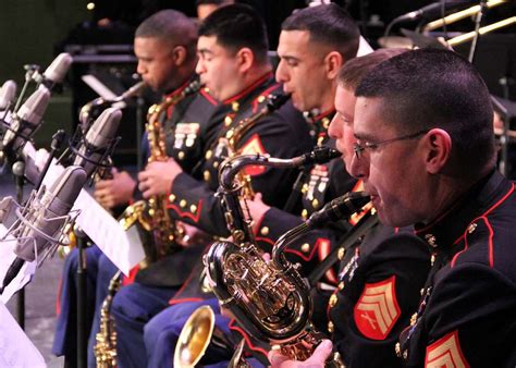 The Saxophone Section Of The Marine Corps All Star Nara Dvids