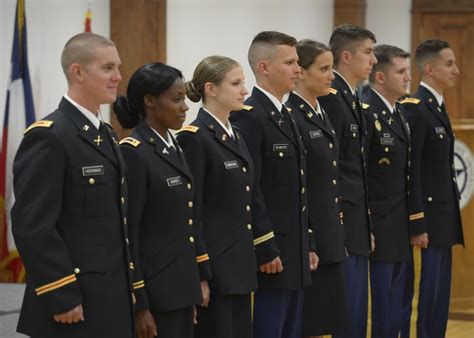 The Sfa Rotc Commissioned Eight Officers Into The U S Army At Recent