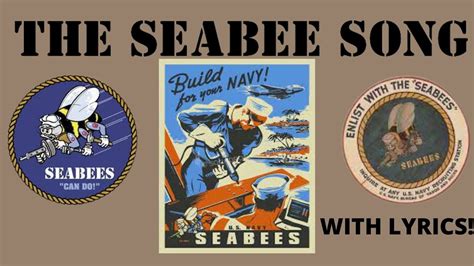 The Us Navy Seabee Song With Lyrics 3 Verses Youtube